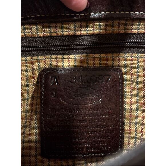 Brighton‎ Vintage 90s Y2K Leather Brown Shoulder Bag Bucket Purse Western Boho - Picture 6 of 8